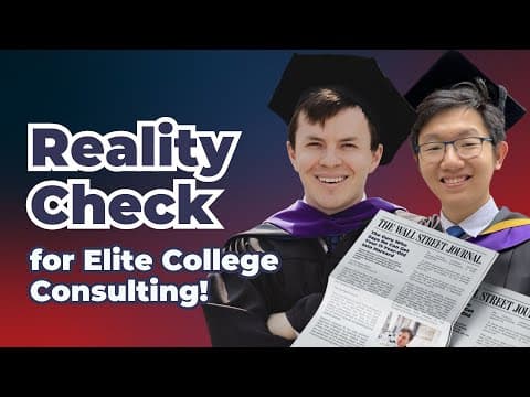Think for Yourself: Why the WSJ's Views on College Consulting Deserve Your Attention